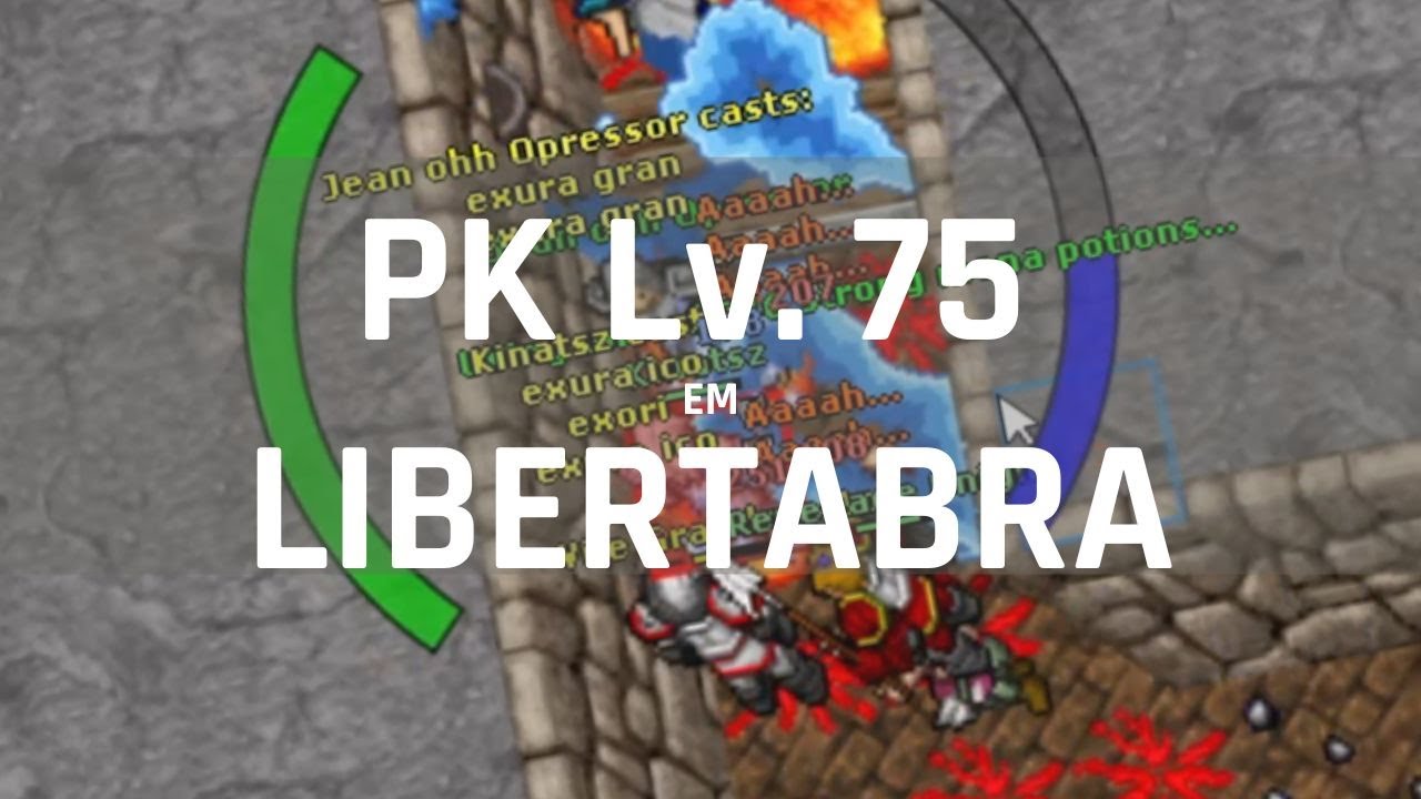 PK Lv 75 SOLANDO em LIBERTABRA | TIBIA RETRO HARDCORE PVP | TIBIA PK