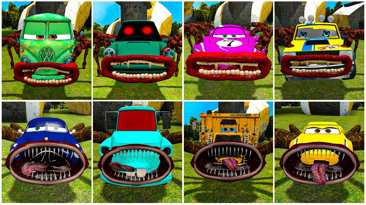 MONSTER CAR: Tesla Eater, House Head Eater, Car Eater, Optimus Eater in GMOD!