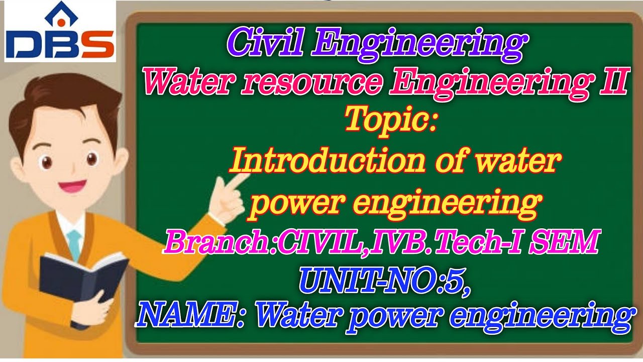 DBS -Introduction of Water power engineering, Types of water power development,UNIT-V.