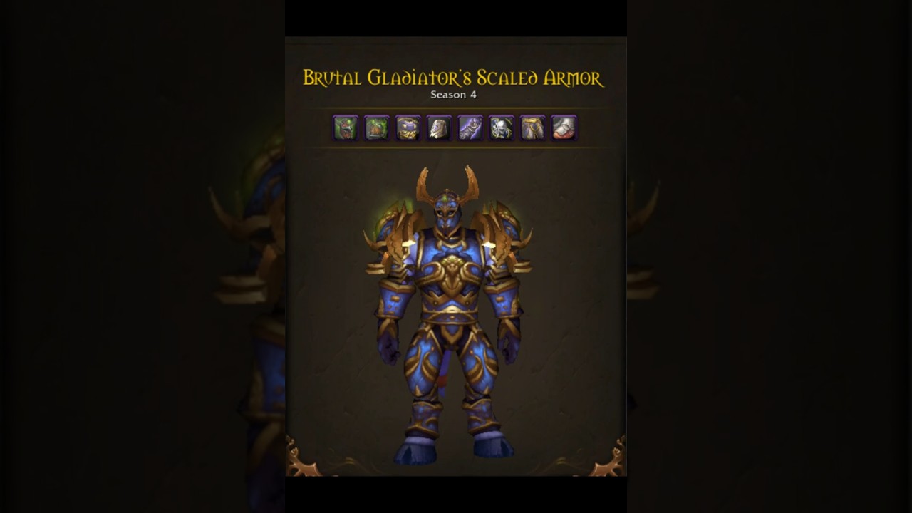 Brutal Gladiator's Scaled Armor - Draenei Paladin