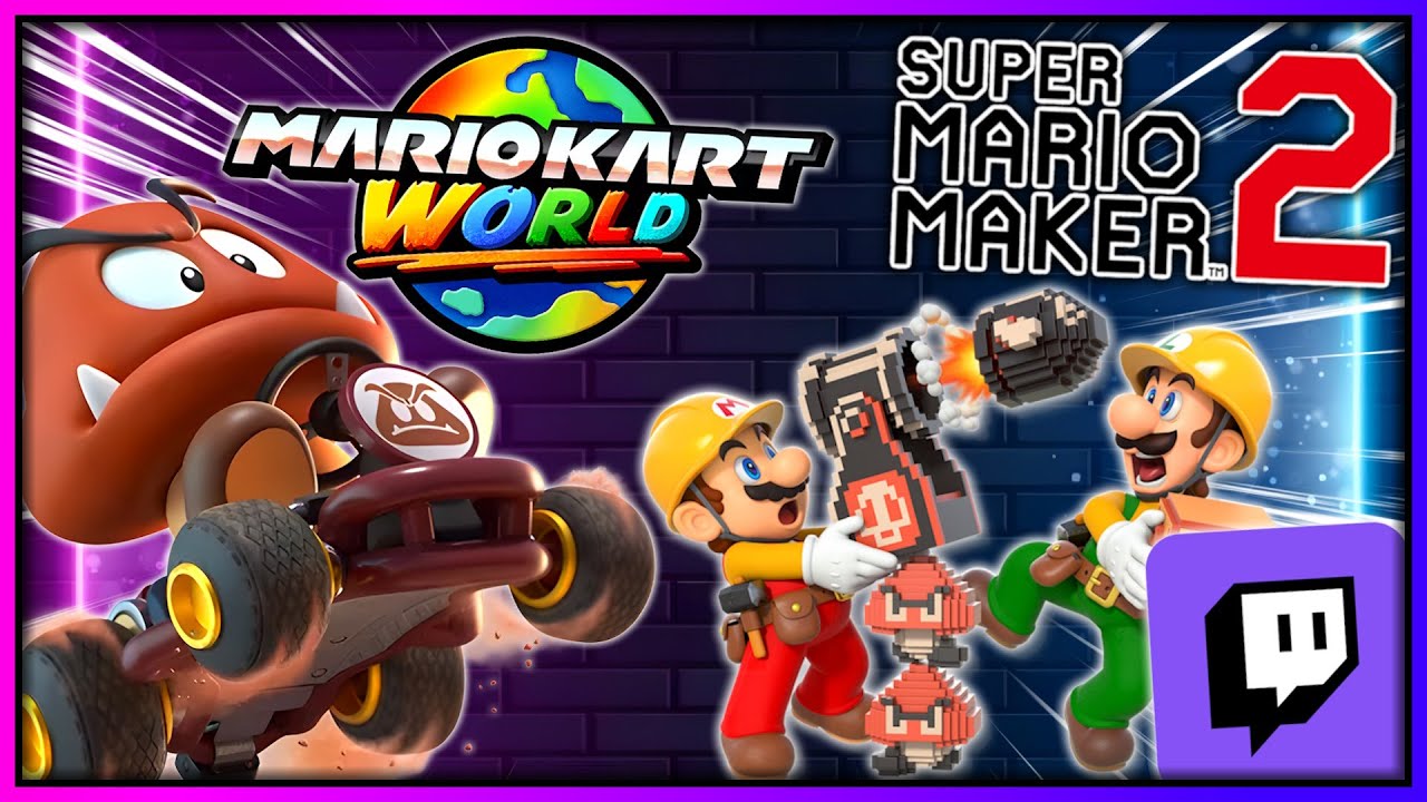 🟣 Mario Kart World mit euch & eure Super Mario Maker 2 Level! | Twitch Stream vom 25.01.2026