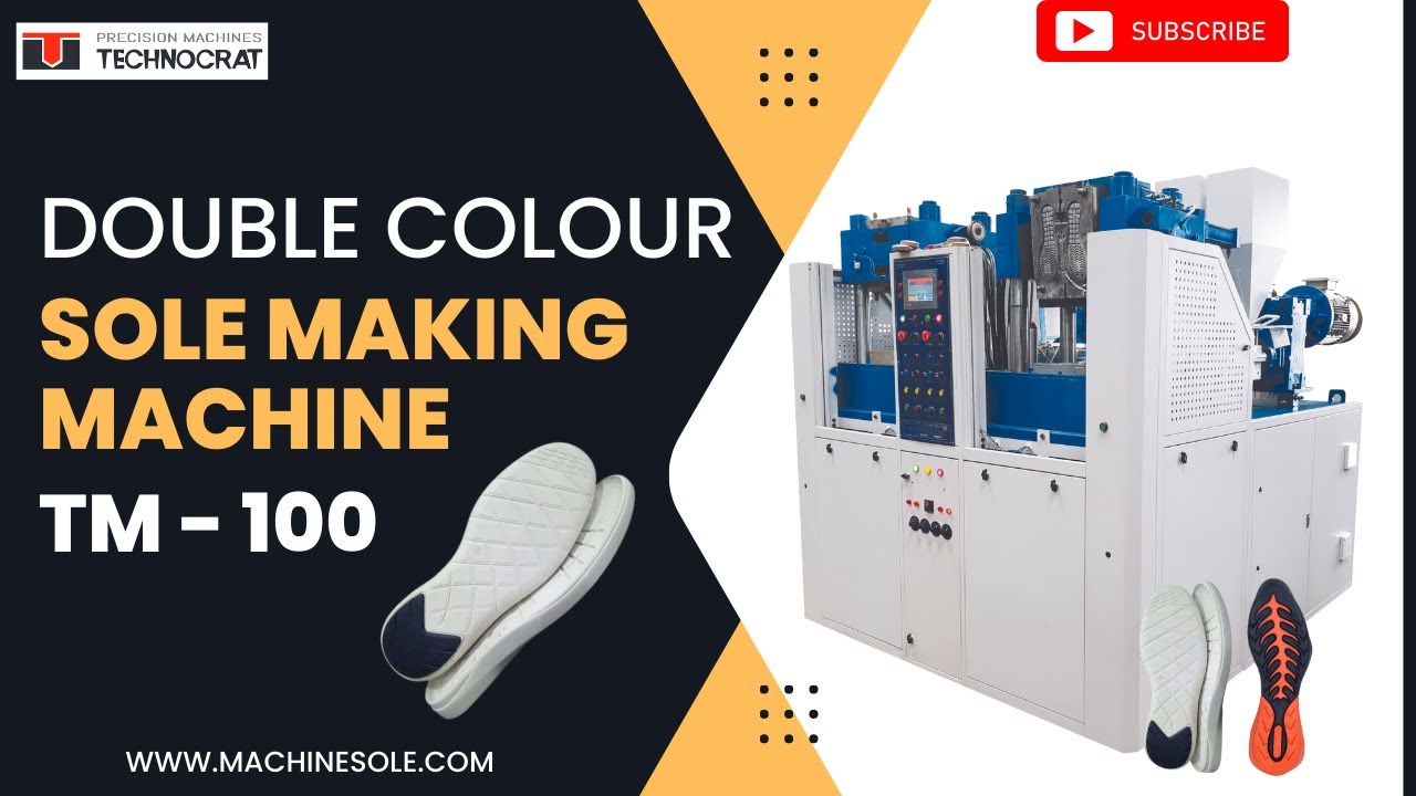 New Double Colour Footwear Sole Making Machine | Easy for operators & navigate #solemakingmachine