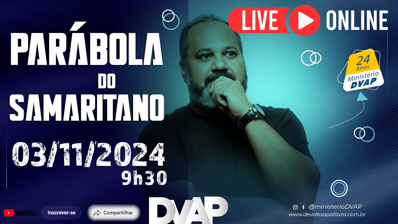 LIVE#D88/2024 - Parábola do Samaritano