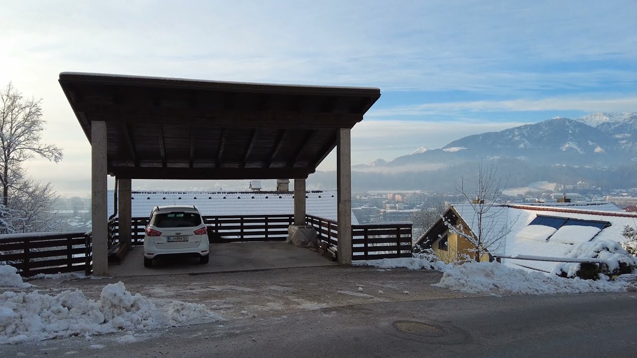 Камник, Словения - лучший вид Словении, что я видел. Замок и смотровая площадка. 4K.