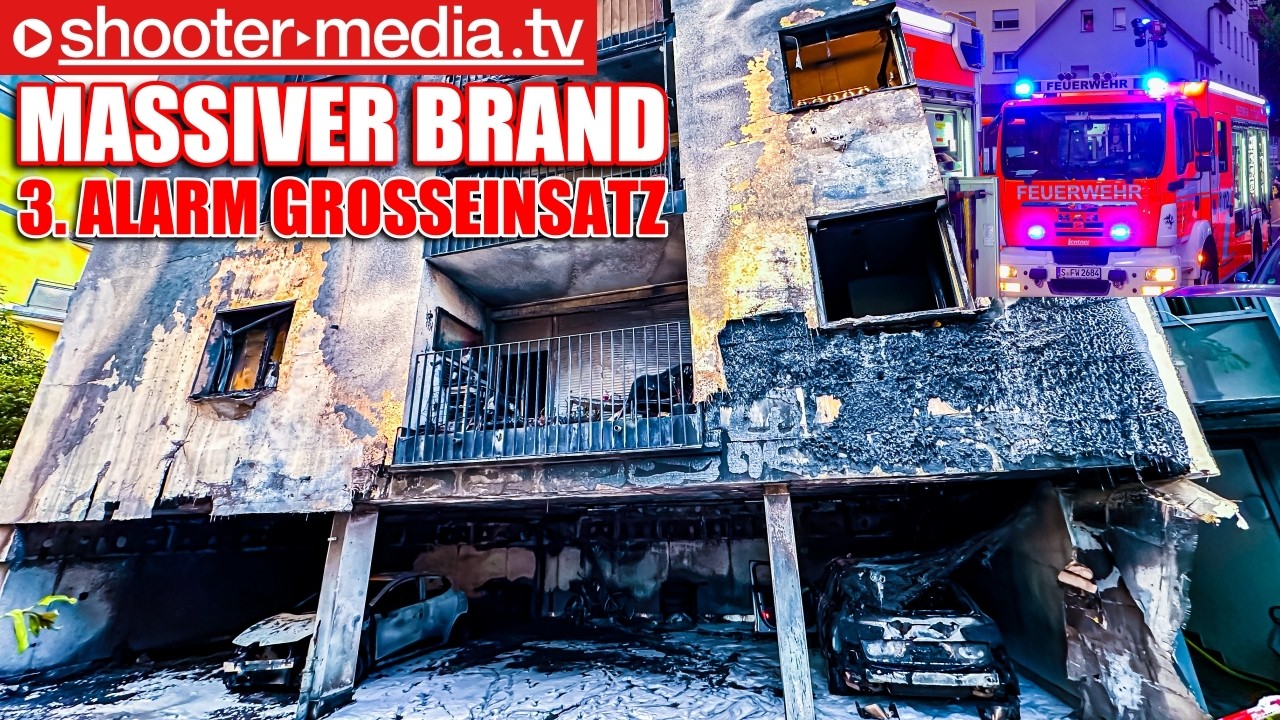 🚒  3. ALARM - MASSIVER BRAND an WOHNHAUS  🚒 | 🚒  Großeinsatz in Feuerbach  🚒