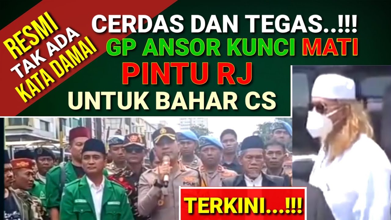 GP Ansor Bungkam Bahar CS, Kunci Pintu RJ | Resmi Surati Polres Tangerang Kota