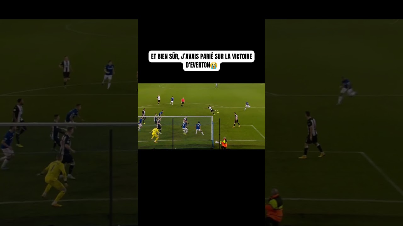Quand tu penses que ton pari va passer tranquillement#FootMeme #ReelsFootball#PremierLeague #Everton