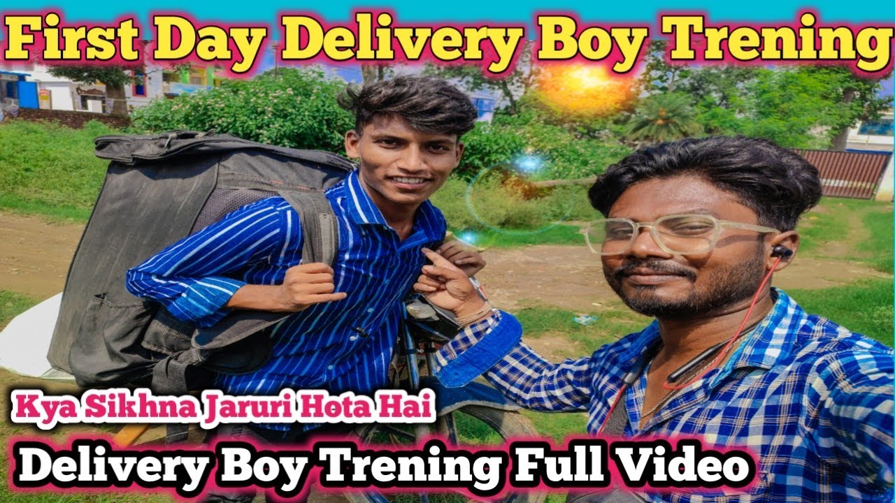 First Day Delivery Boy Trening | Kaise Kam Sikhate Hai | #vlogs #deliveryboylife