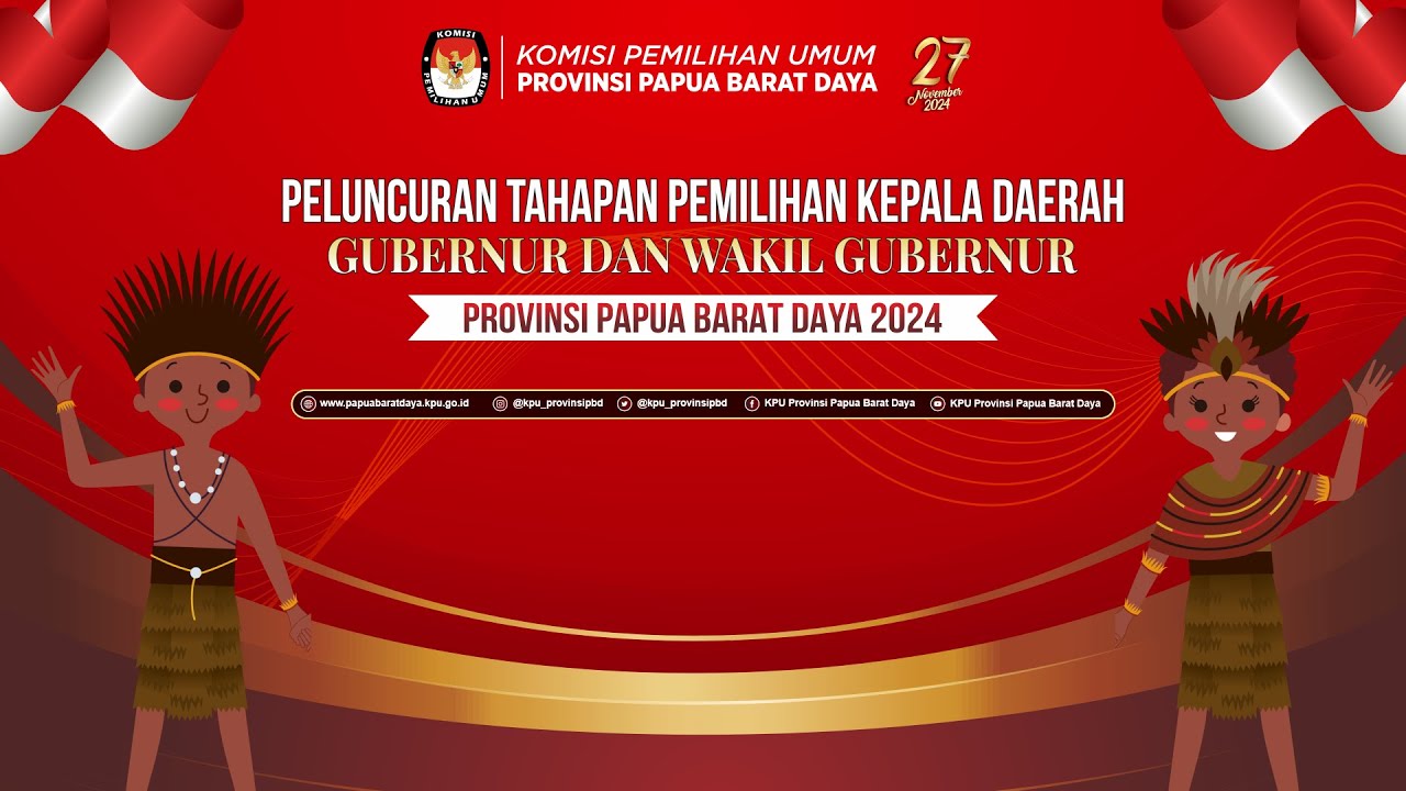 🔴LIVE - Peluncuran Tahapan Pemilihan Kepala Daerah Provinsi Papua Barat Daya Tahun 2024