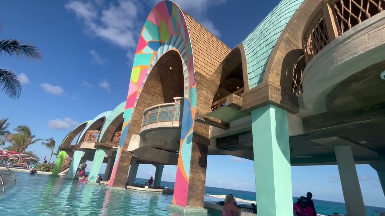 Royal Caribbean new beach club . Odyssey of the sea Christmas Day merry Christmas.