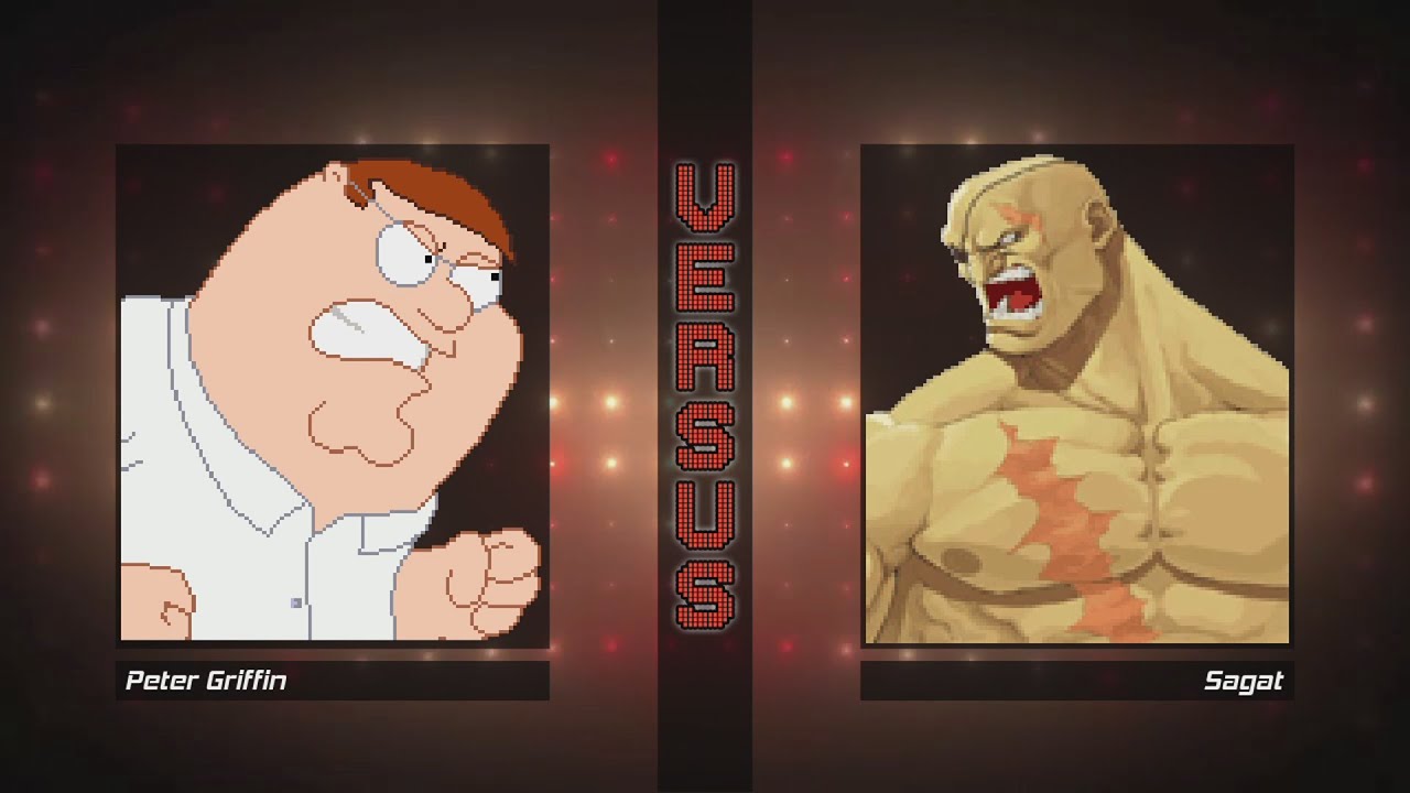 M.U.G.E.N Battle - Peter Griffin vs. Sagat