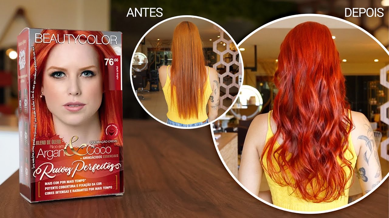 RUIVO ARIEL BEAUTYCOLOR - 76.66 RUIVO INTENSO LINDOOO!