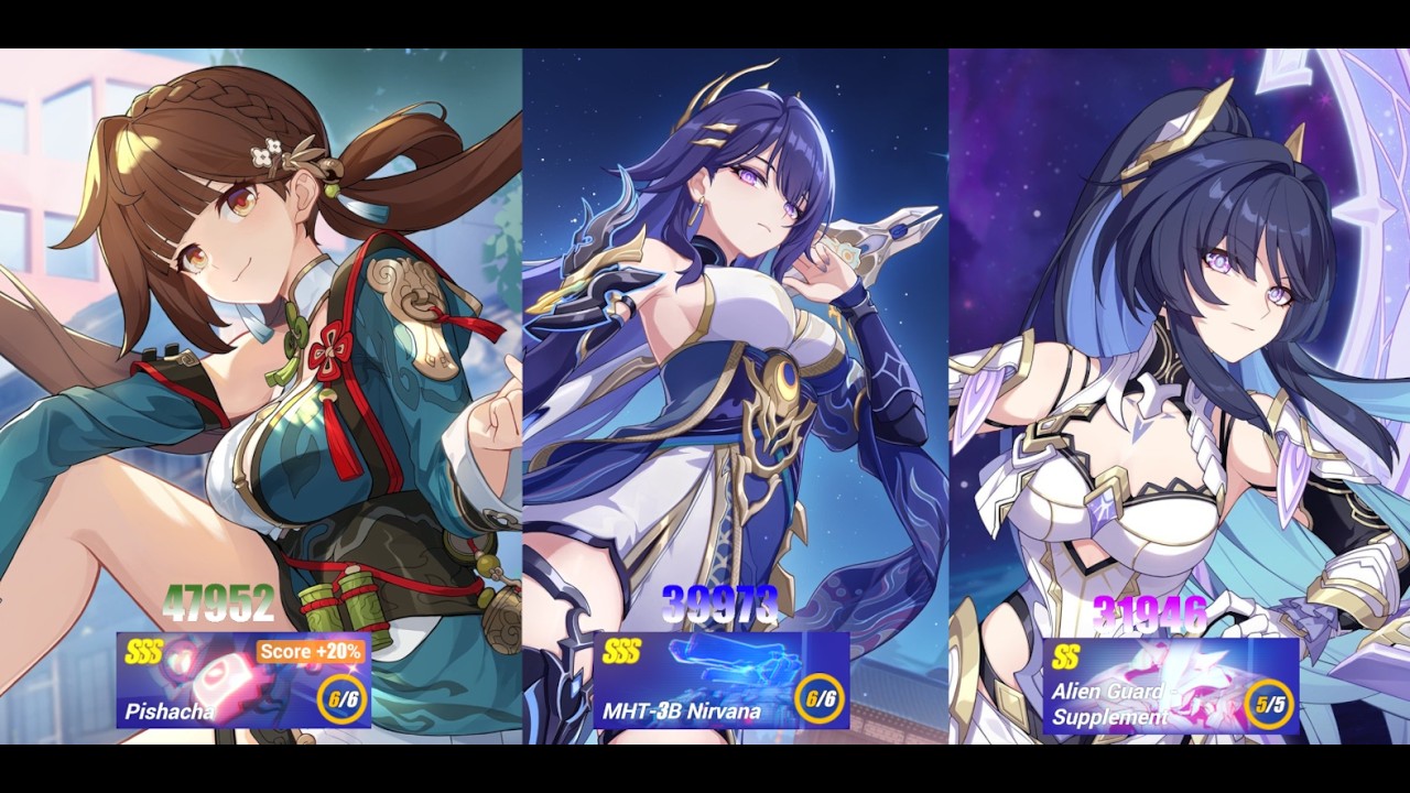 Honkai Impact 3rd Memorial Arena | Pishacha 47952 | MHT-3B Nirvana 39973 | Alien Guard 31946 |