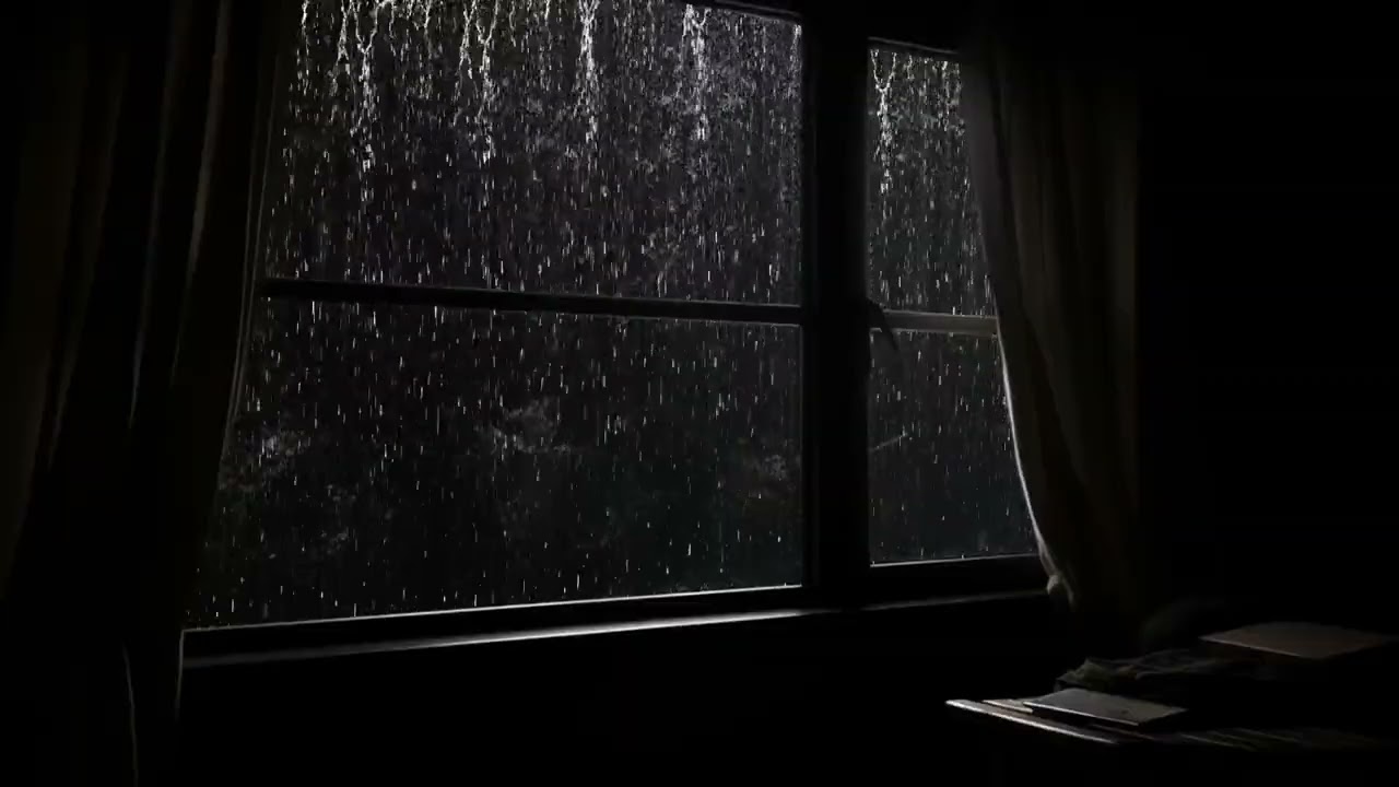 😴 Peaceful Window Rain 🌧️ Instant Deep Sleep | Rain Sounds