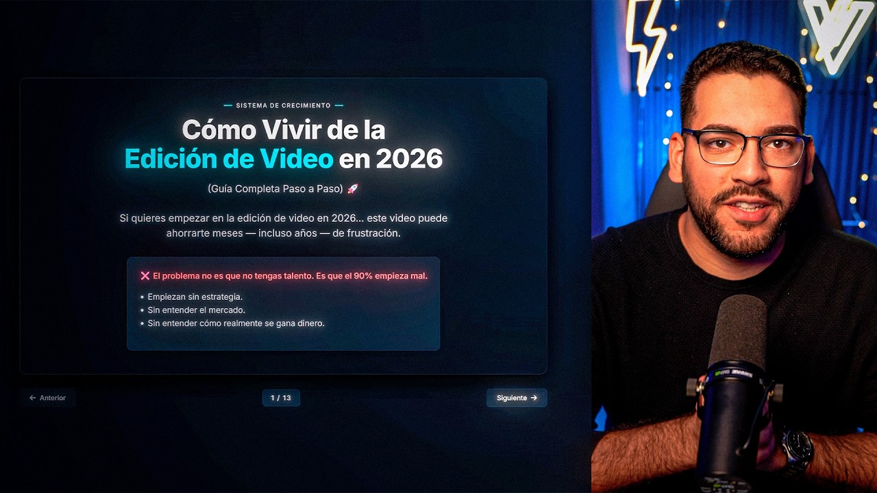 Cómo Vivir de la Edición de Video en 2026 (De $5 a $2000/mes como Editor)