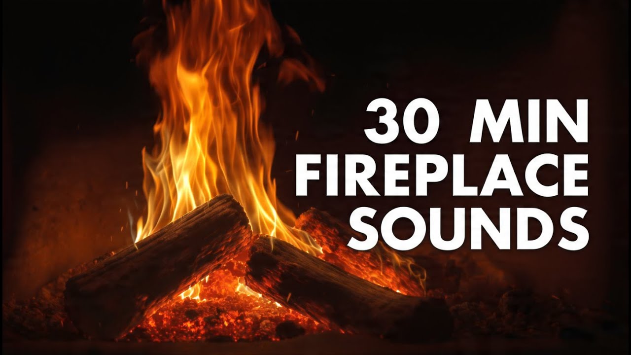 12 Hours Relaxing Fireplace Sounds 🔥 Burning & Crackling Fire | No Music | Sleep, Relax, Study