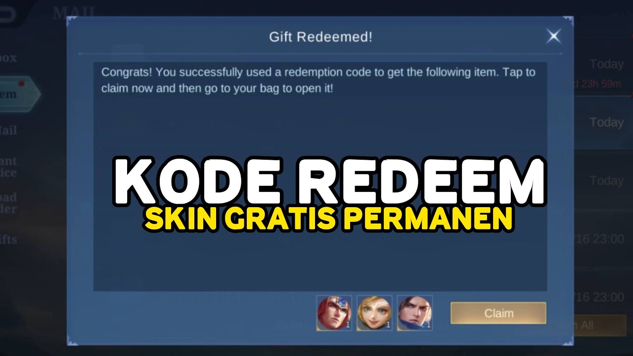 CARA DAPET KODE REDEEM SKIN GRATIS PERMANEN EVENT ANNIVERSARY 9TH MLBB 2025