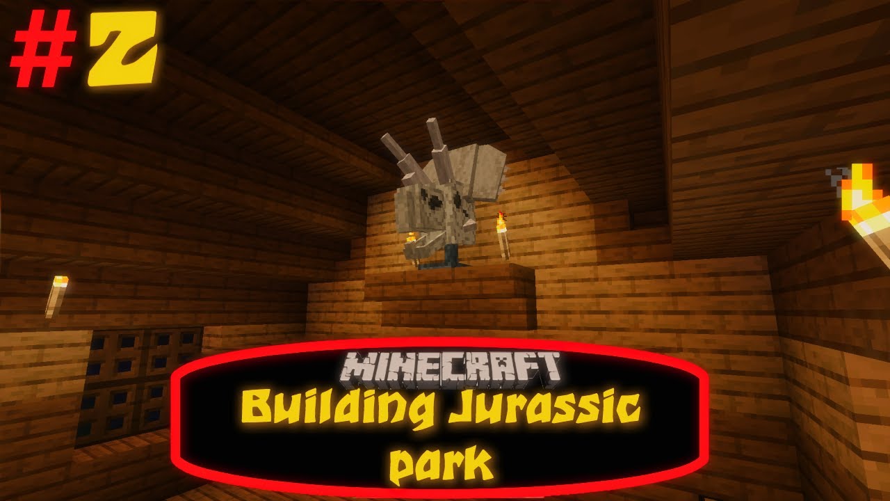 Minecraft Building Jurassic park #2 Paleontological endeavors