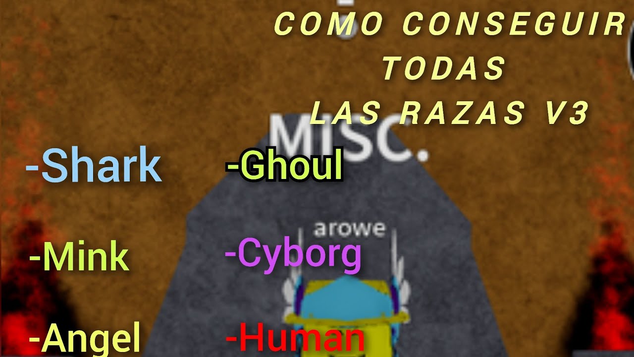 [Guia] COMO CONSEGUIR RAZA V3 TODAS LAS RAZAS | Blox Fruits