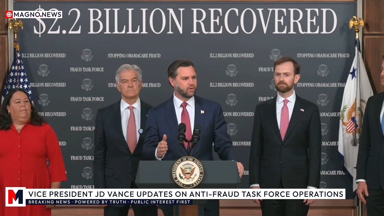 🇺🇸 Vice President JD Vance Briefs on $2.2 Billion Recovered by the Anti-Fraud Task Force [LIVE]