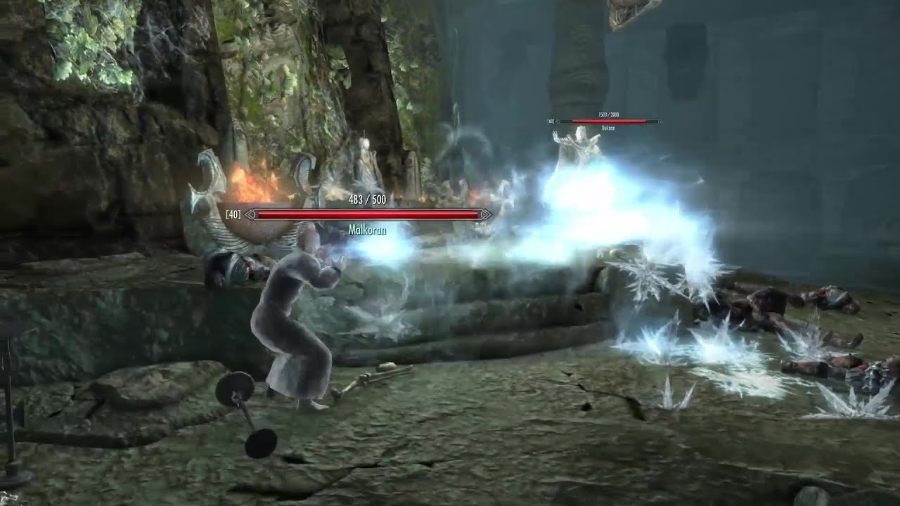 Skyrim Battles - Malkoran vs. Hamelyn, Dragon Priest, Vampire, and more