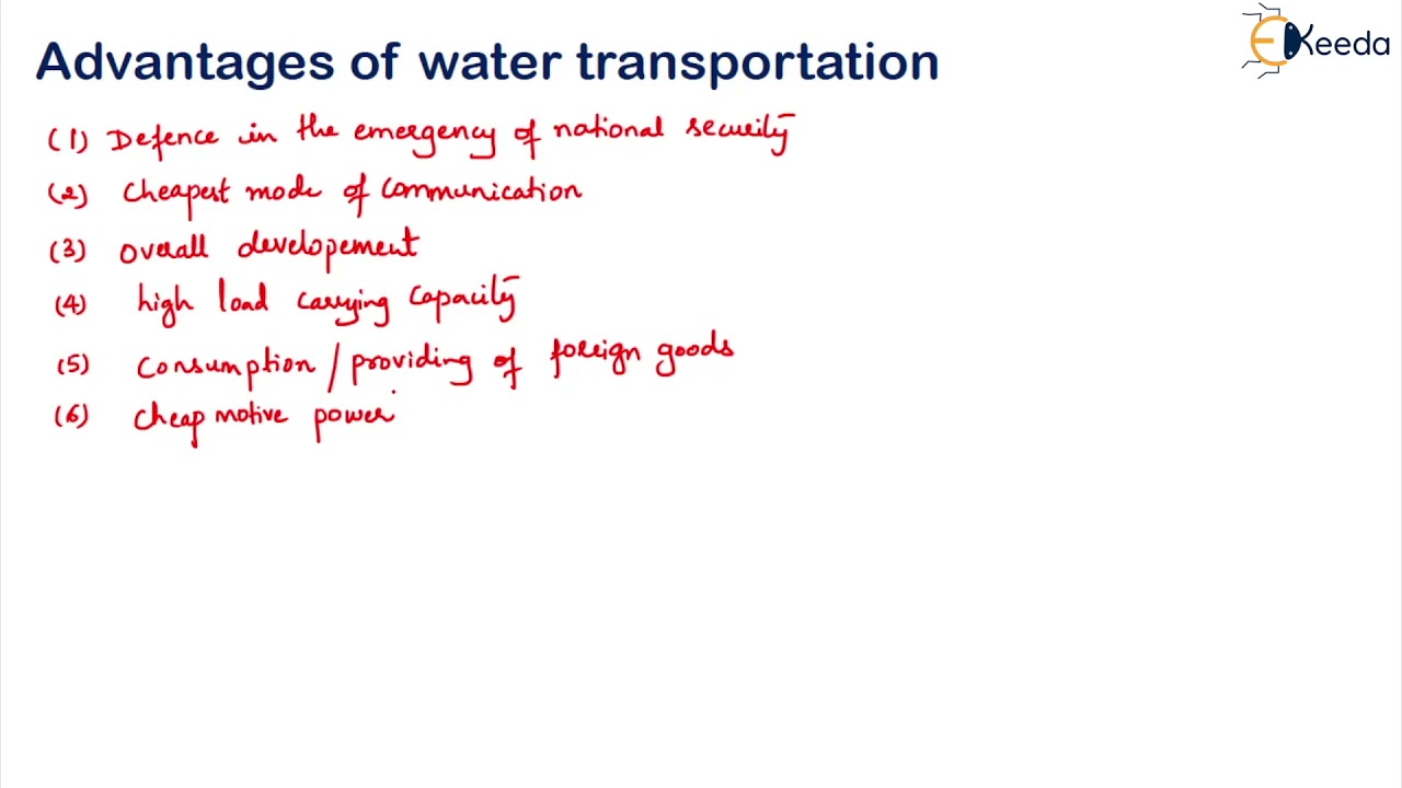 Introduction to Water Transportation - Advantages and Disadvantages - Transportation Engineering 2