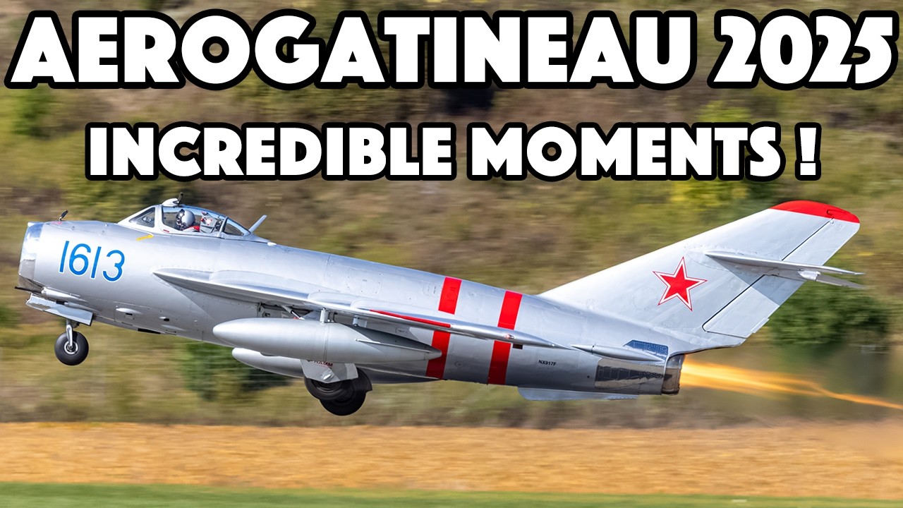 The VERY BEST of Aero Gatineau 2025! MiG17, CF18, C-45 AND MORE!