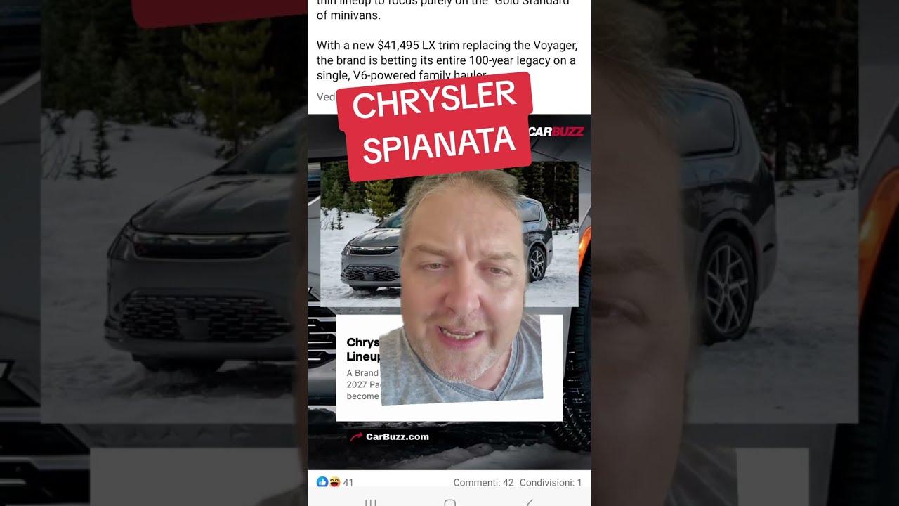 CHRYSLER SPIANATA!