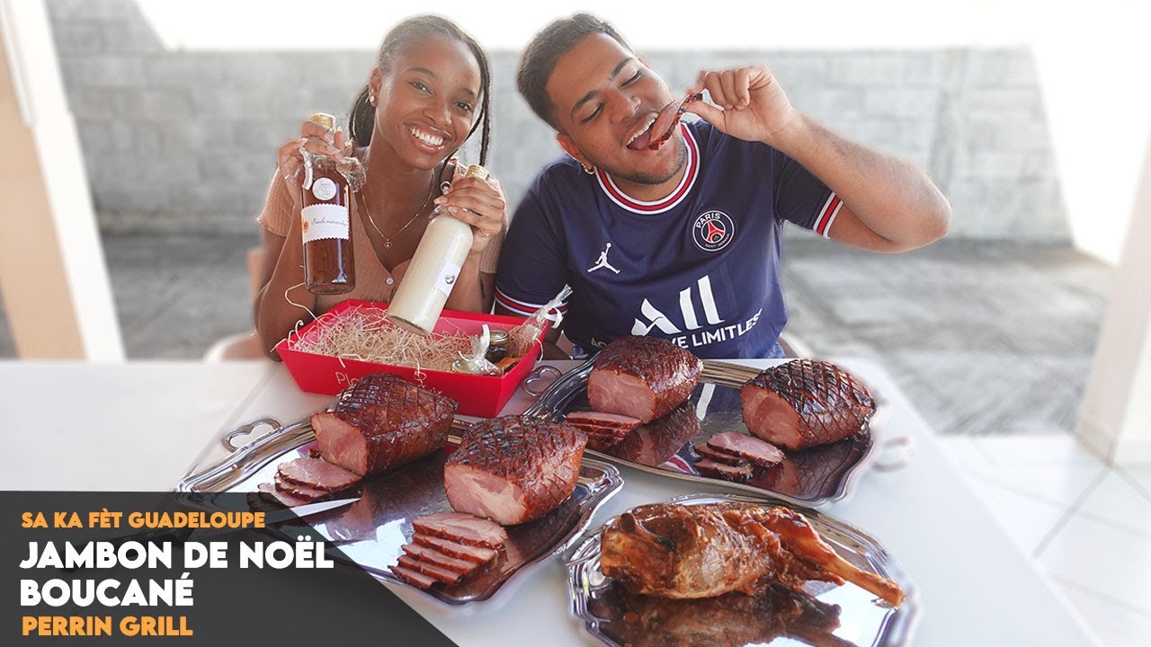 GUADELOUPE VLOG #14 : REPAS DE FÊTE AUX ANTILLES : JAMBON DE NOËL, GIGOT, POIS D'ANGOLE