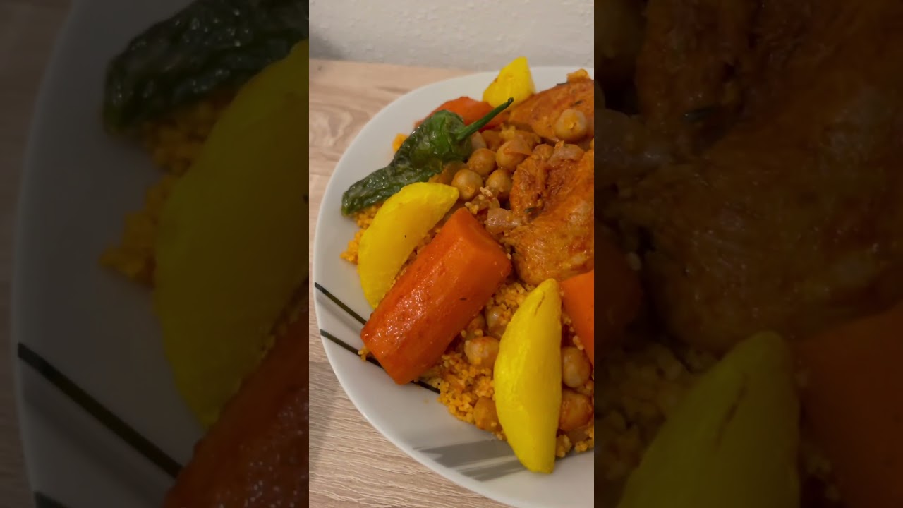 Tunisian Couscous 🇹🇳 #food #foodblogger #foodie #tunisia #arabic #couscous #spicy #eating #viral
