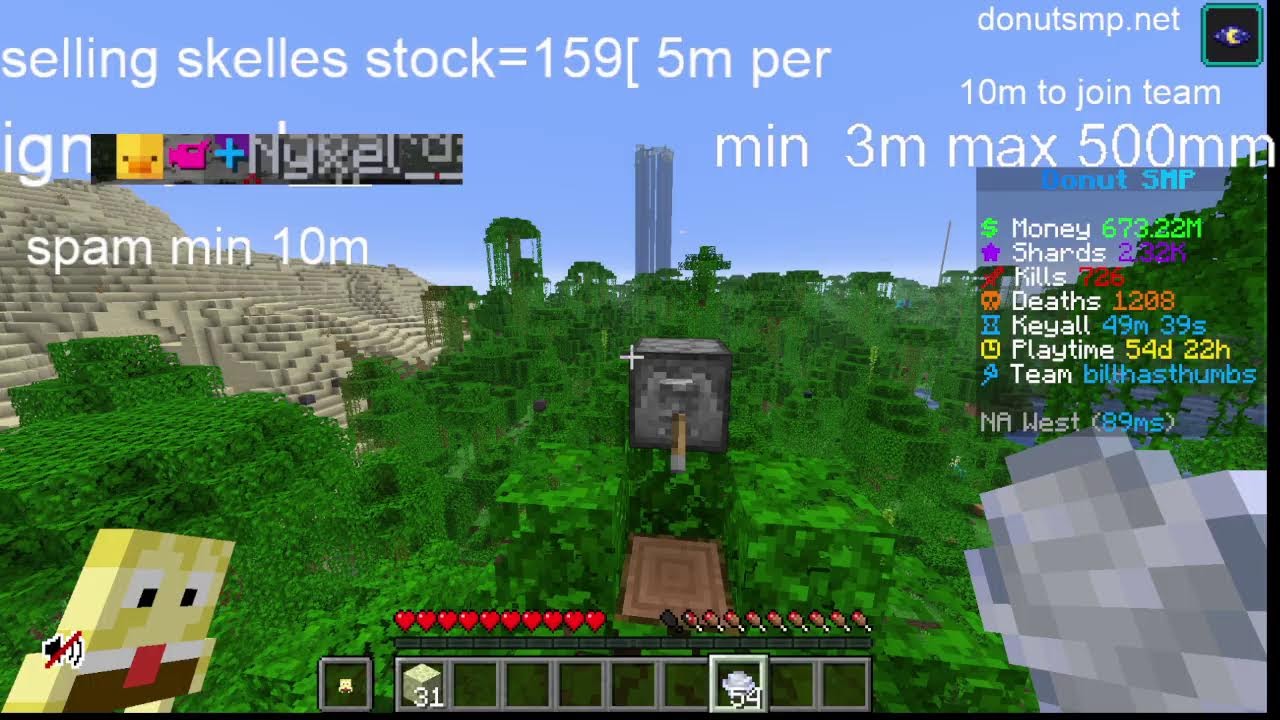donut smp live lootdrop 1b+ right now