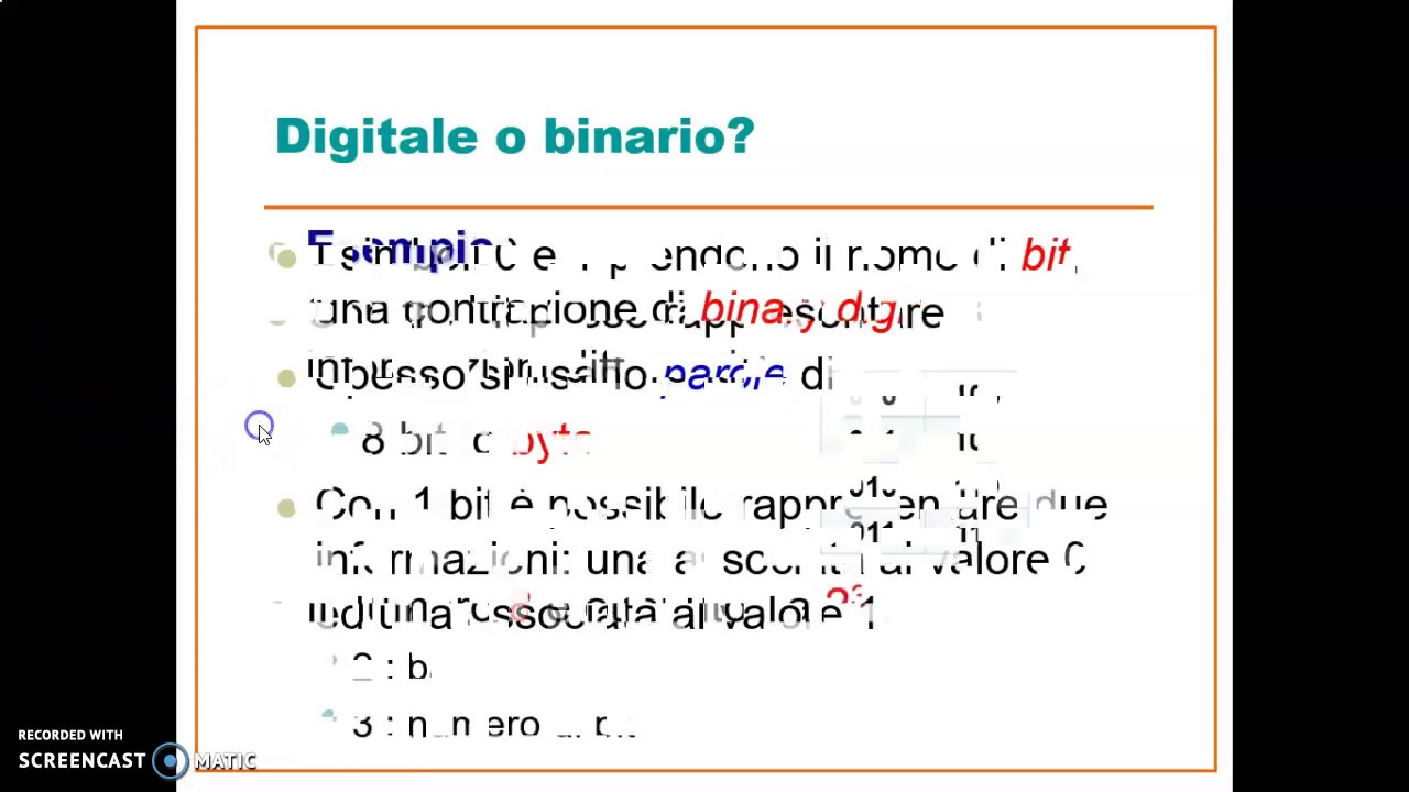 2 - Codifica numerica, bit, byte, tabella ASCII e UNICODE