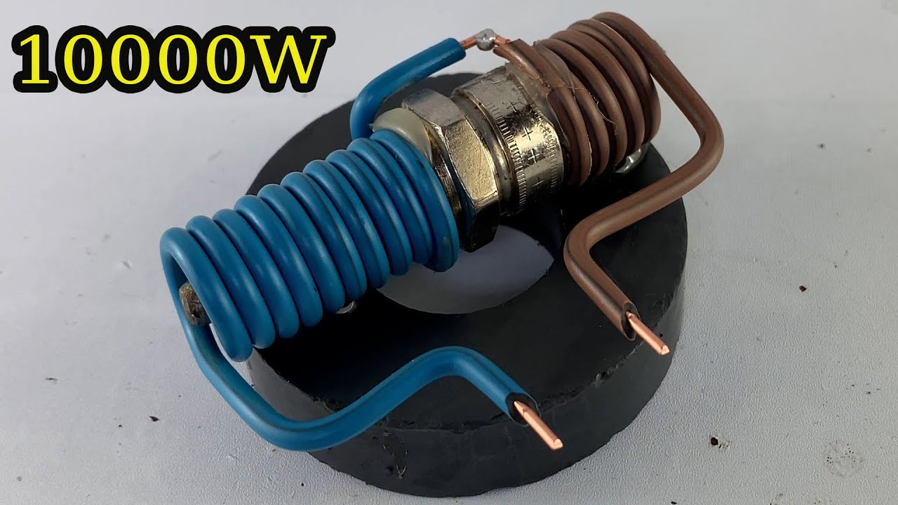 New create10000w free electricity energy from pvc copper wire with spark plug at home 100%