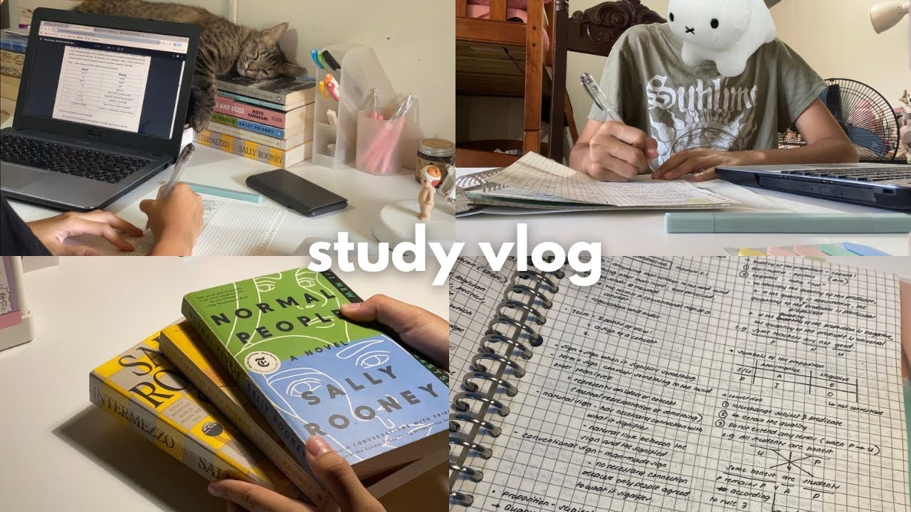 finals study vlog 👩🏻‍💻💡 last week of semester, cramming, lots of note-taking, productive days