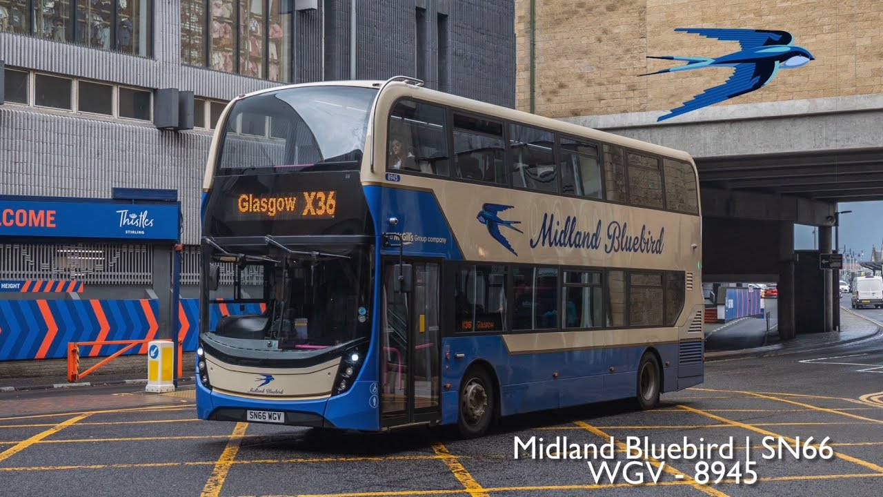 [𝙏𝙝𝙧𝙖𝙨𝙝] Midland Bluebird | SN66 WGV - 8945 | ADL Enviro 400 MMC (€6 - Voith)