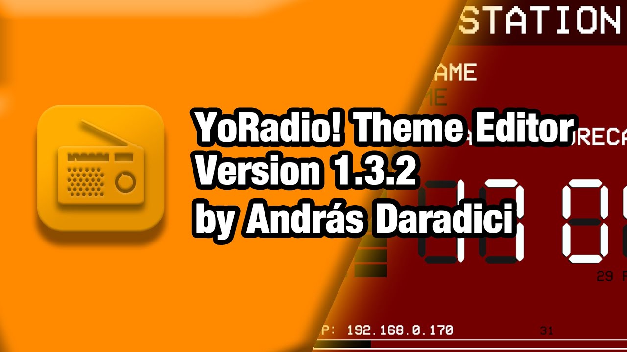 YoRadio! Theme Editor Golden Edition - Version 1.3.2 Features Preview