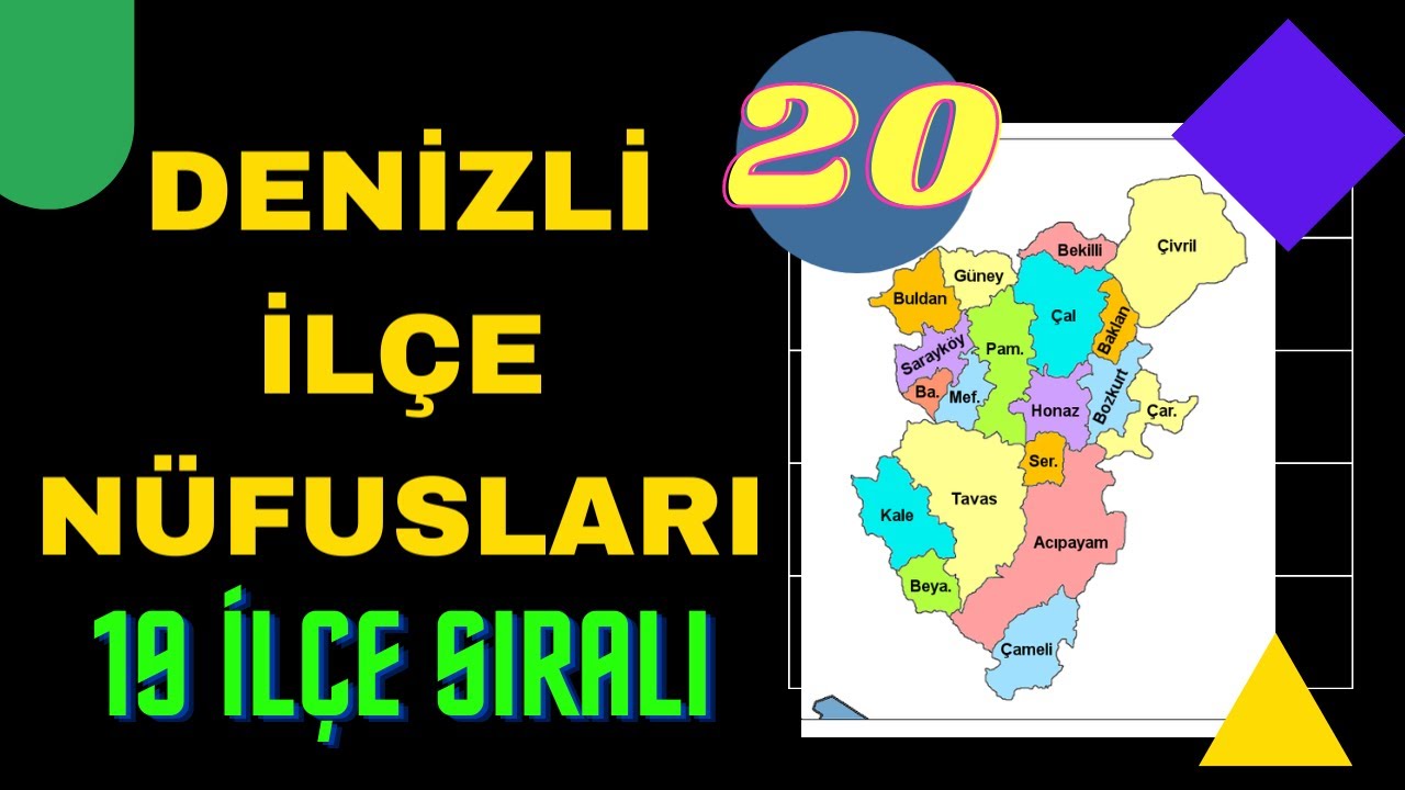 Denizli Nüfusu  - Denizli İlçe Nüfusları - Denizli Nüfusu Ne Kadar?