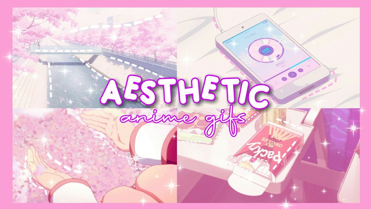🌸 Aesthetic anime gifs - Soft Pink 🌸
