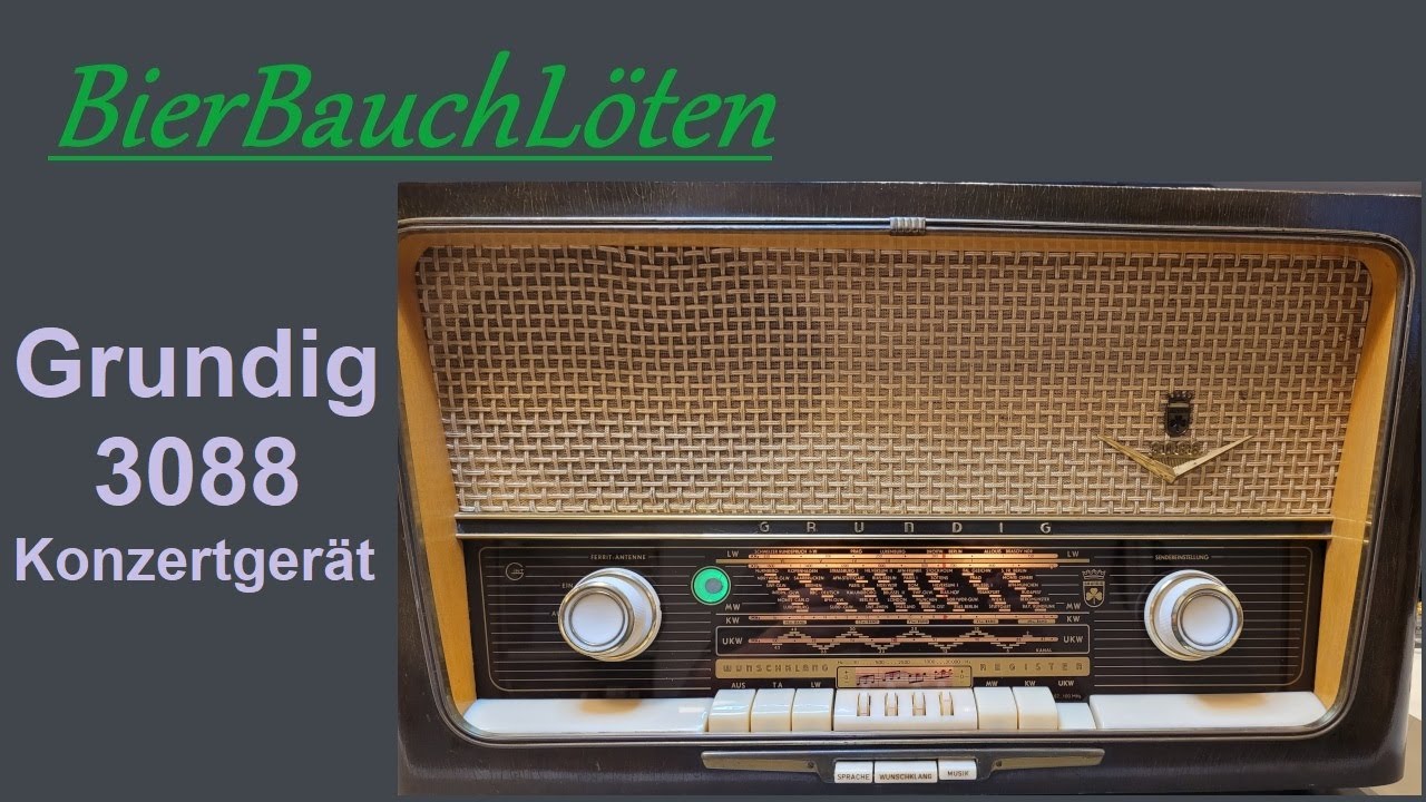 Grundig 3088 Konzertgerät Röhrenradio Reparatur Überarbeitung