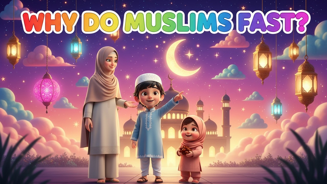 Why Do Muslims Fast? 🌙 Ramadan Explained for Kids | Islamic Kids Song