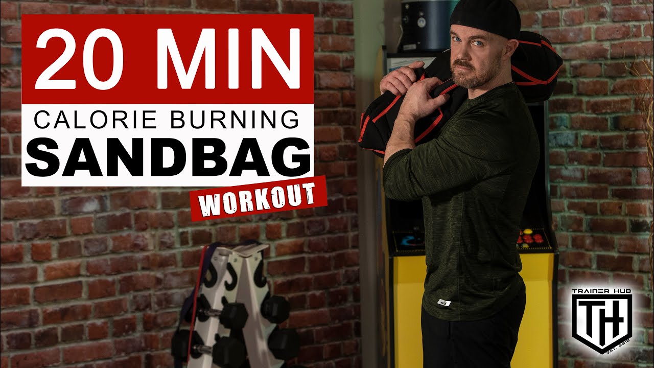 SANDBAG Workout at Home - Calorie burning total body SUPERSETS!