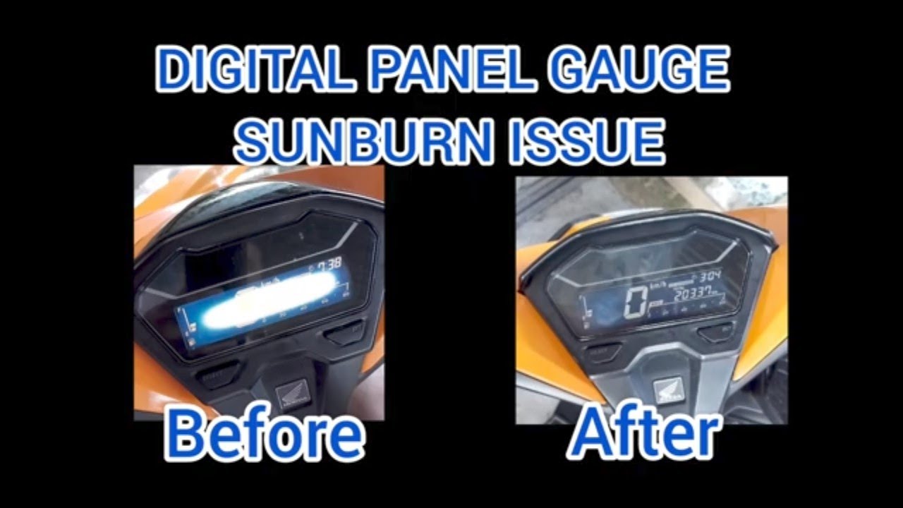 DIGITAL PANEL GAUGE WITH SUNBURN ISSUE | HONDA CLICK 125i PANEL GAUGE