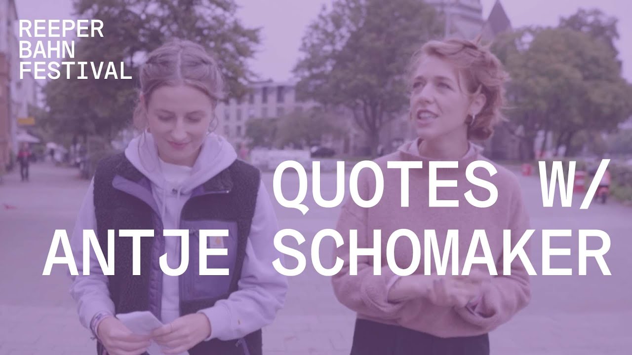 Antje Schomaker | Quotes @ Reeperbahn Festival 2021