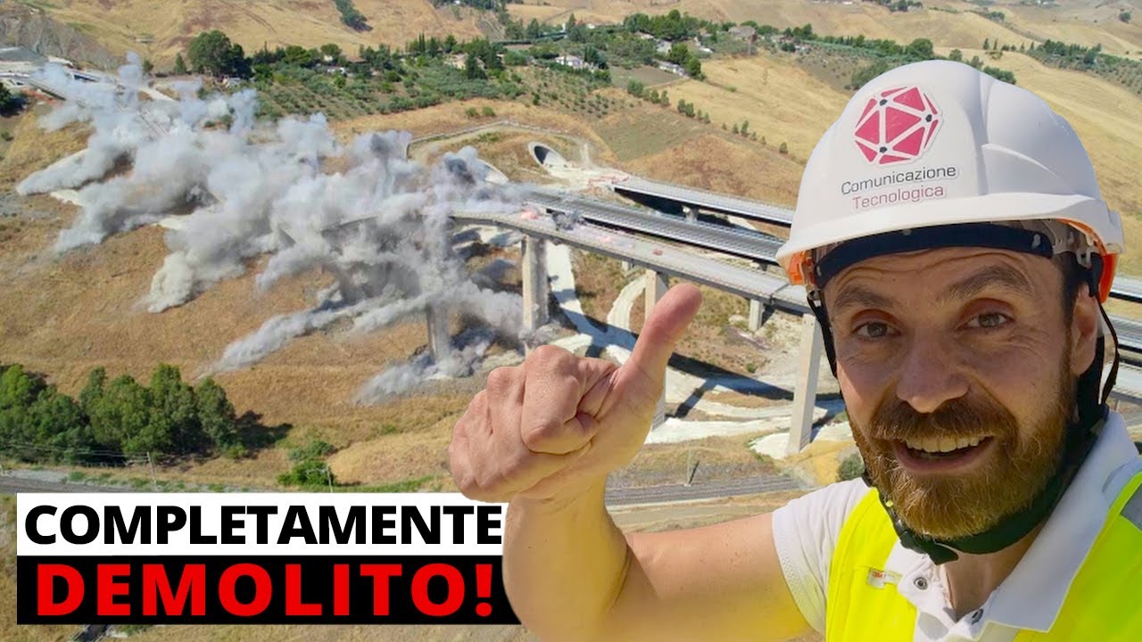 COMPLETAMENTE DEMOLITO il viadotto San Giuliano