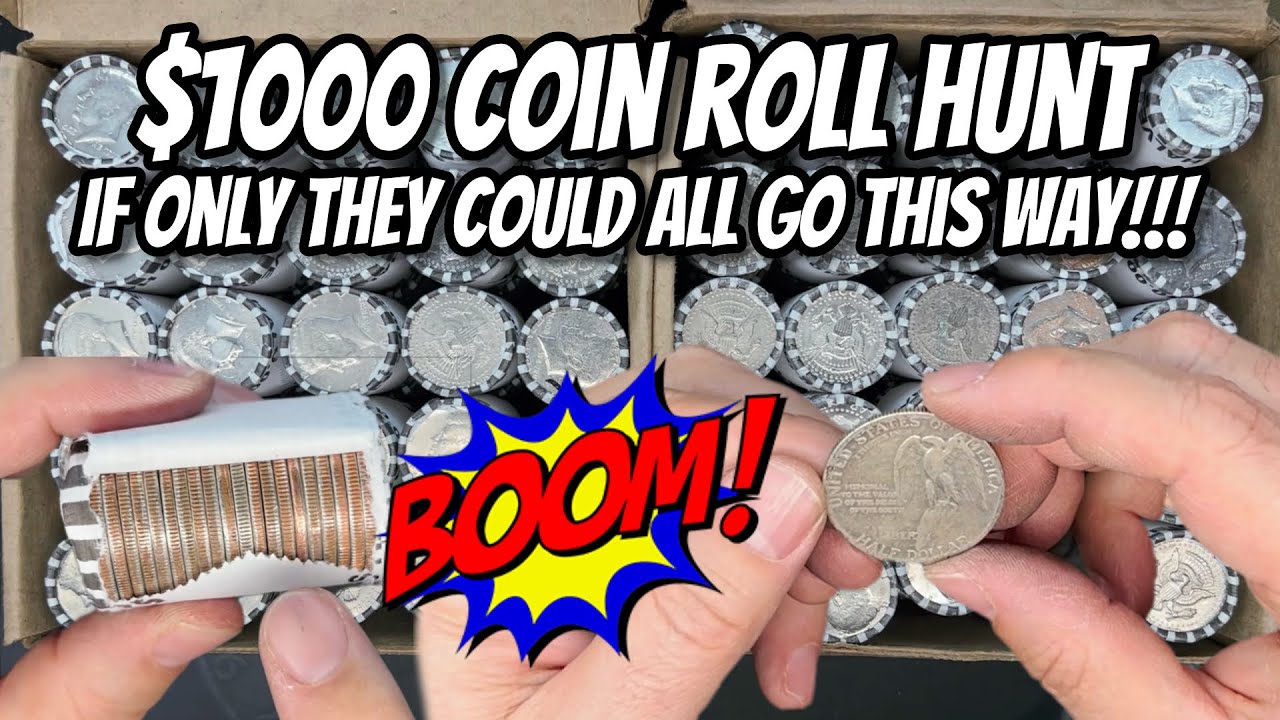 GREAT SILVER SCORE Hunting $1000 in Half Dollars - 90%, 40% and a Sweet Commemorative!
