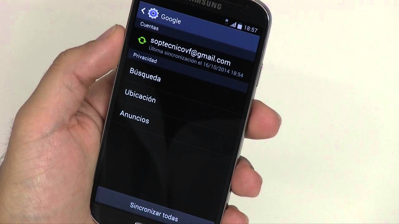Copia de seguridad de todos los datos de Android
