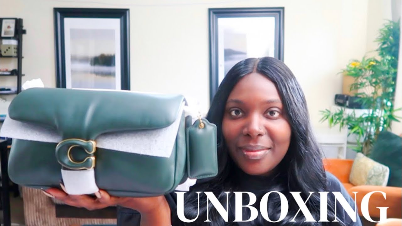 LUXURY UNBOXING COACH PILLOW TABBY 26 GREEN// FIRST IMPRESSION… is it worth it?