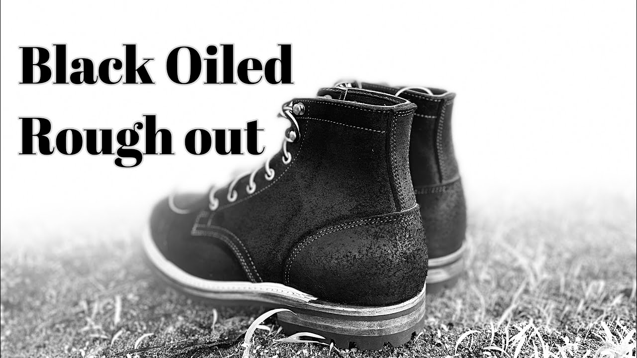 The All New Truman Black Oiled Rough-Out  One Of The Most Beautiful Leather #truman