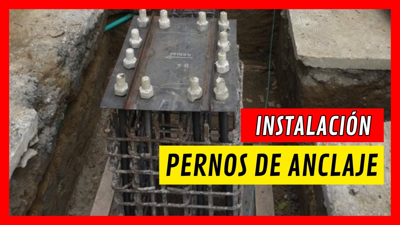Como ANCLAR ESTRUCTURAS METALICAS / Tipos de PERNOS de anclajes para las Estructuras Metalicas