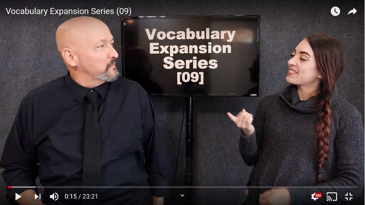 009 ASL American Sign Language Vocabulary Expansion Series (Dr. Bill) (Rach)